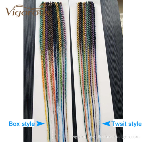 Cheapest Easy Braid Color For Hairstyles Women Wholesale Hair Pieces Synthetic Jumbo African Braids Hair Extension